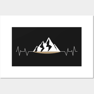 Mountain heartbeat Posters and Art